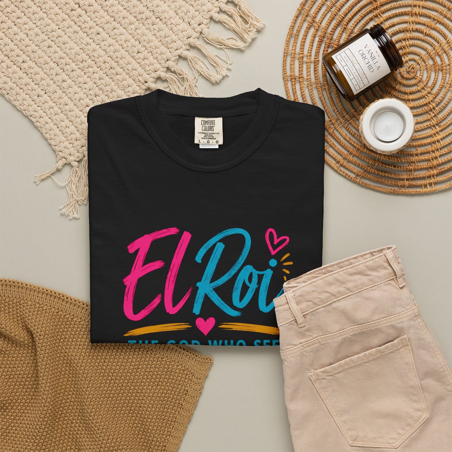 El Roi T-Shirt — "The God Who Sees" Genesis 16:13 Christian Tee