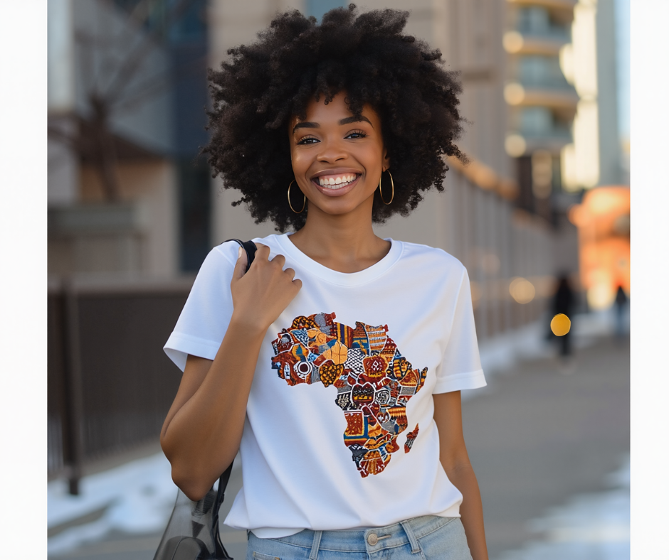 African Heritage Graphic T-Shirt | Premium Unisex Africa Map Tee