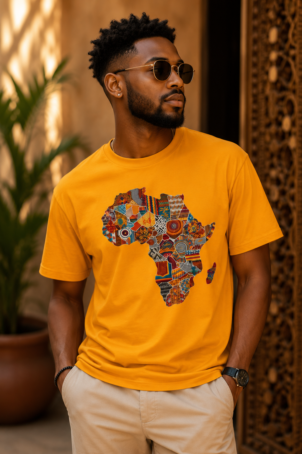 African Heritage Graphic T-Shirt | Premium Unisex Africa Map Tee