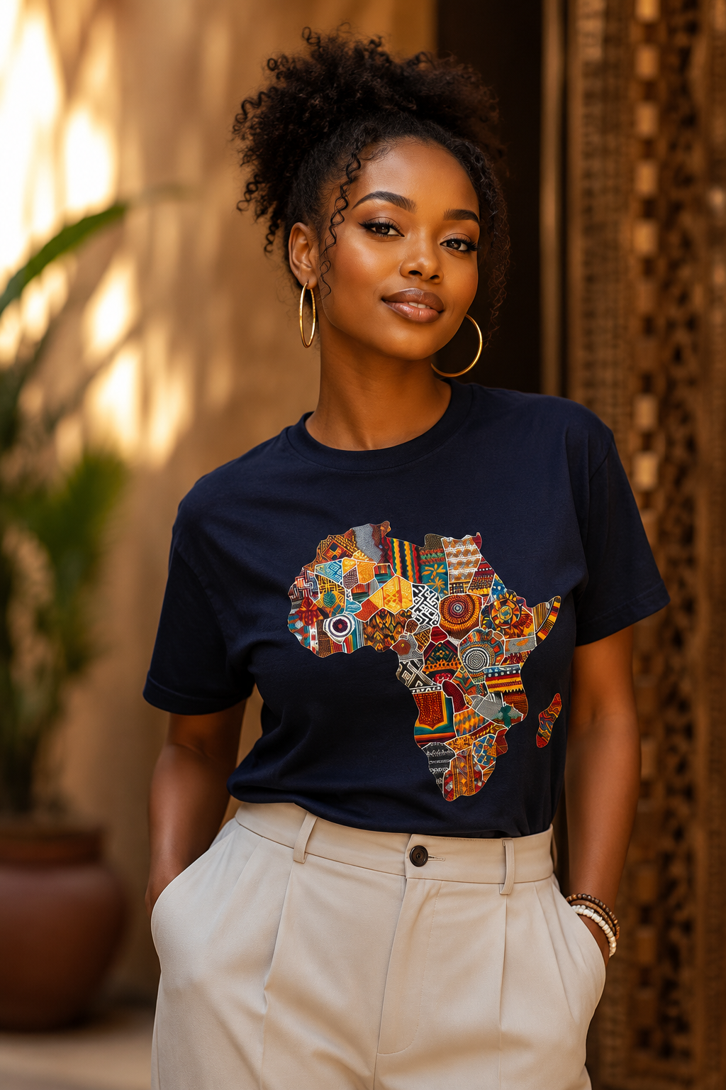 African Heritage Graphic T-Shirt | Premium Unisex Africa Map Tee
