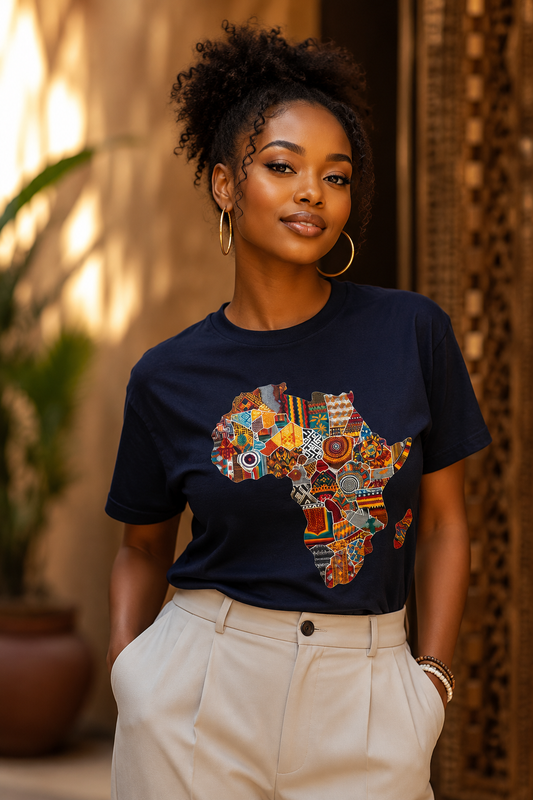 African Heritage Graphic T-Shirt | Premium Unisex Africa Map Tee