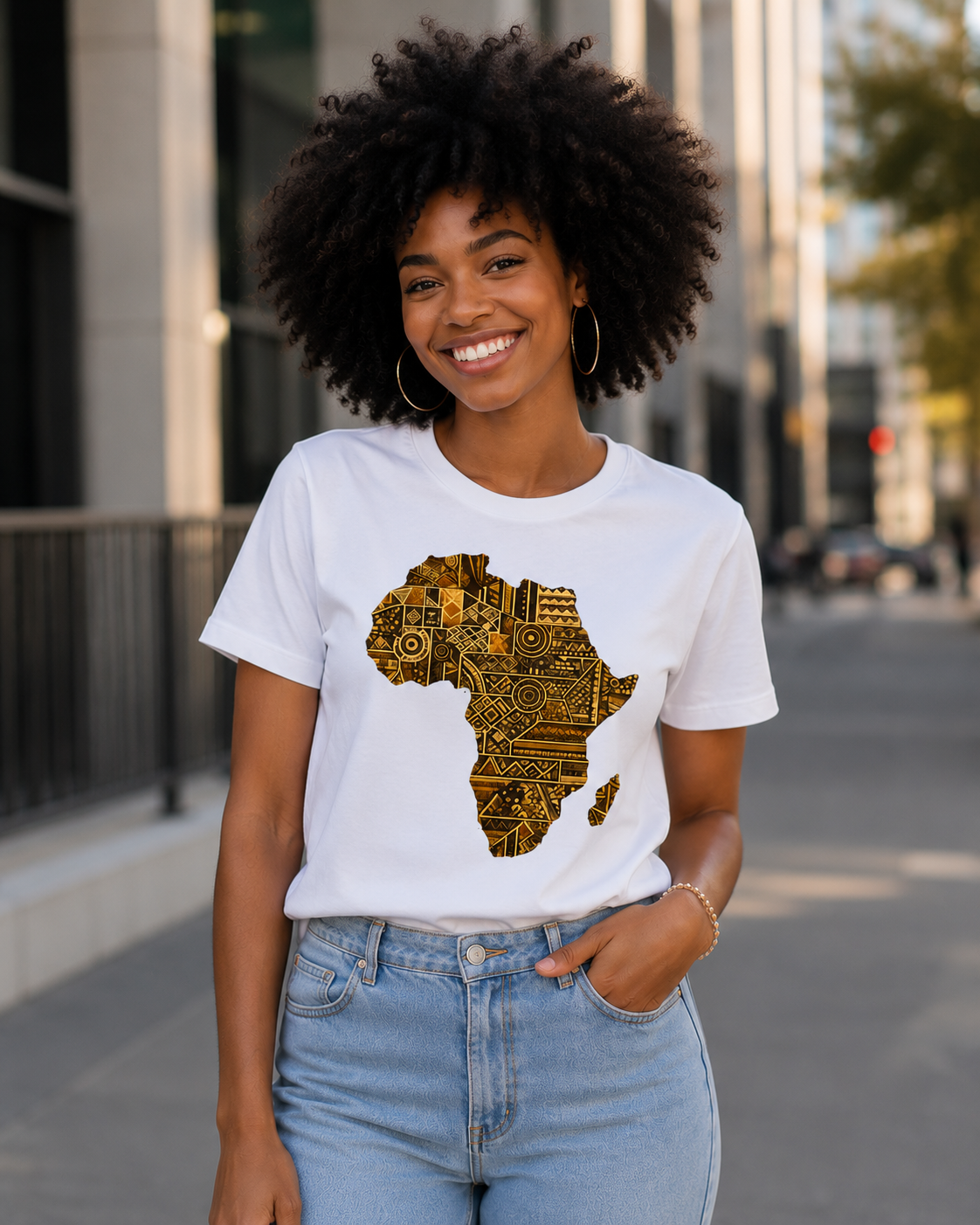 African Heritage Graphic T-Shirt | Premium Unisex Africa Map Tee