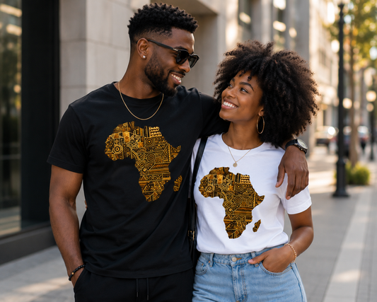 African Heritage Graphic T-Shirt | Premium Unisex Africa Map Tee