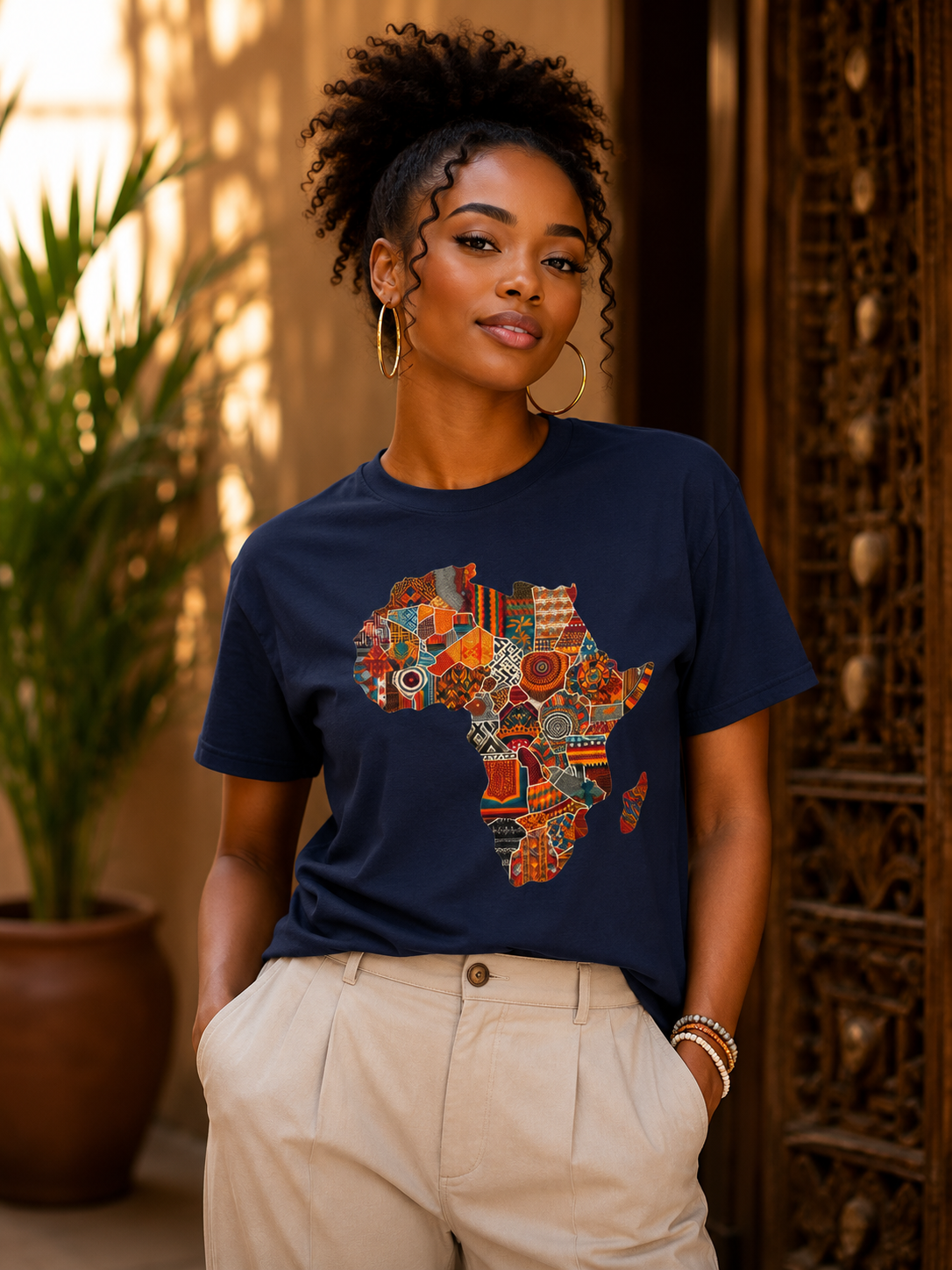 African Heritage Graphic T-Shirt | Premium Unisex Africa Map Tee